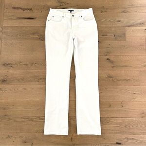 Eileen Fisher White Jeans Cotton High Waist Straight Leg Capsule System Size 6